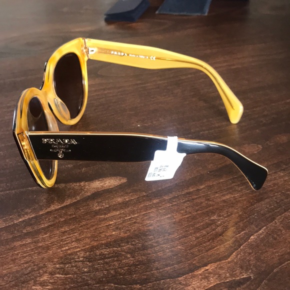 Prada Tortoiseshell and Yellow Sunglasses - Picture 2 of 12